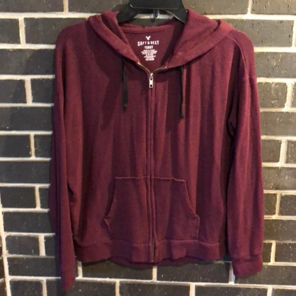 American Eagle Soft and Sexy Terry Zipper Hoodie